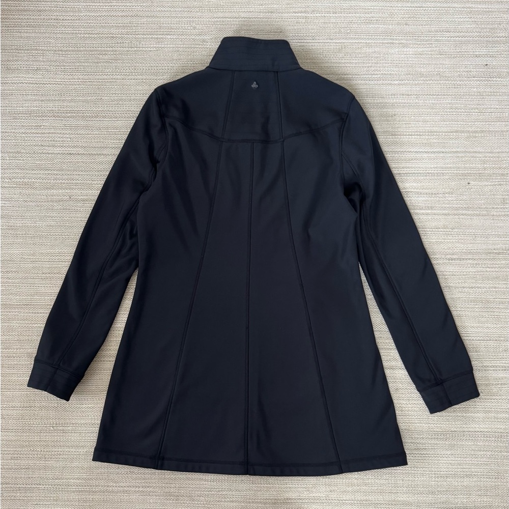 Prana Keva black softshell athletic versatile fleece zip up jacket women’s M